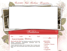 Tablet Screenshot of gaststaette-waldstein.de